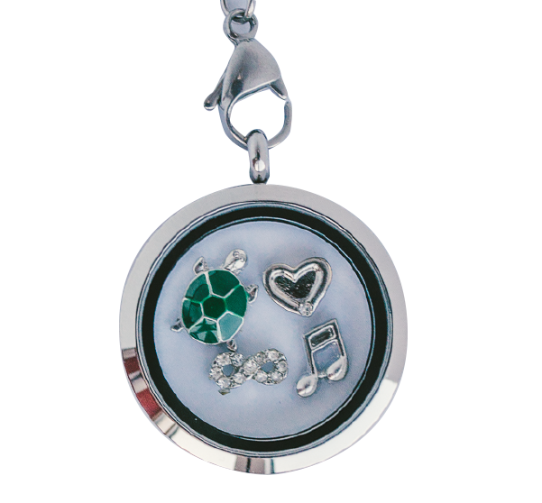 floating memory locket necklace large size endless stories locket size photos