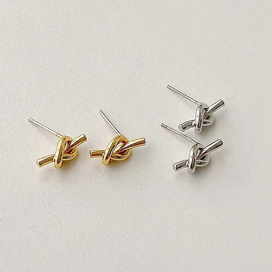 Knot Stud Earrings - Endless Stories