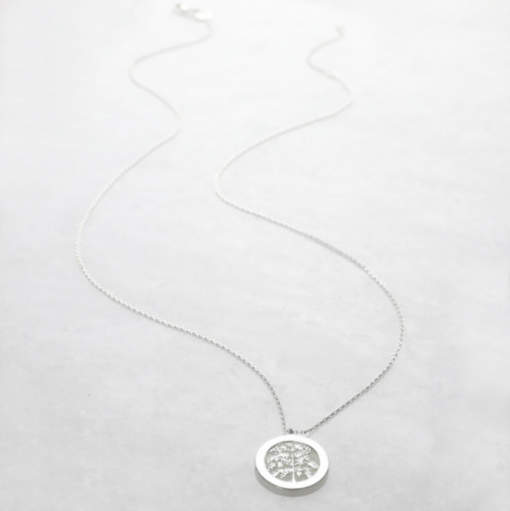 family tree disc necklace