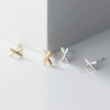 Cross stud earrings