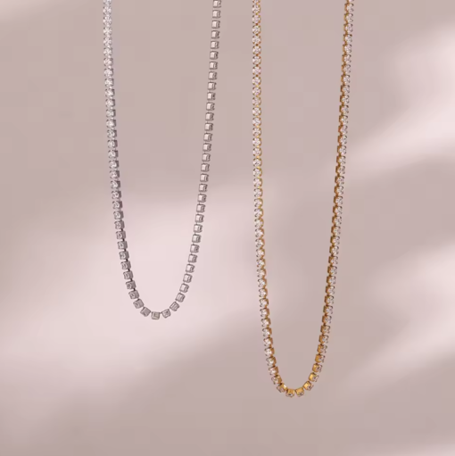 Crystal tennis necklace - Image 2